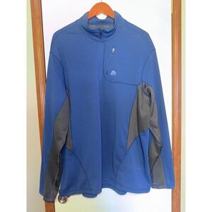 Nike ACG Dry Fit Blue Gray Long Sleeve 1/4 Zip Pullover ACGM2081 Size XXL